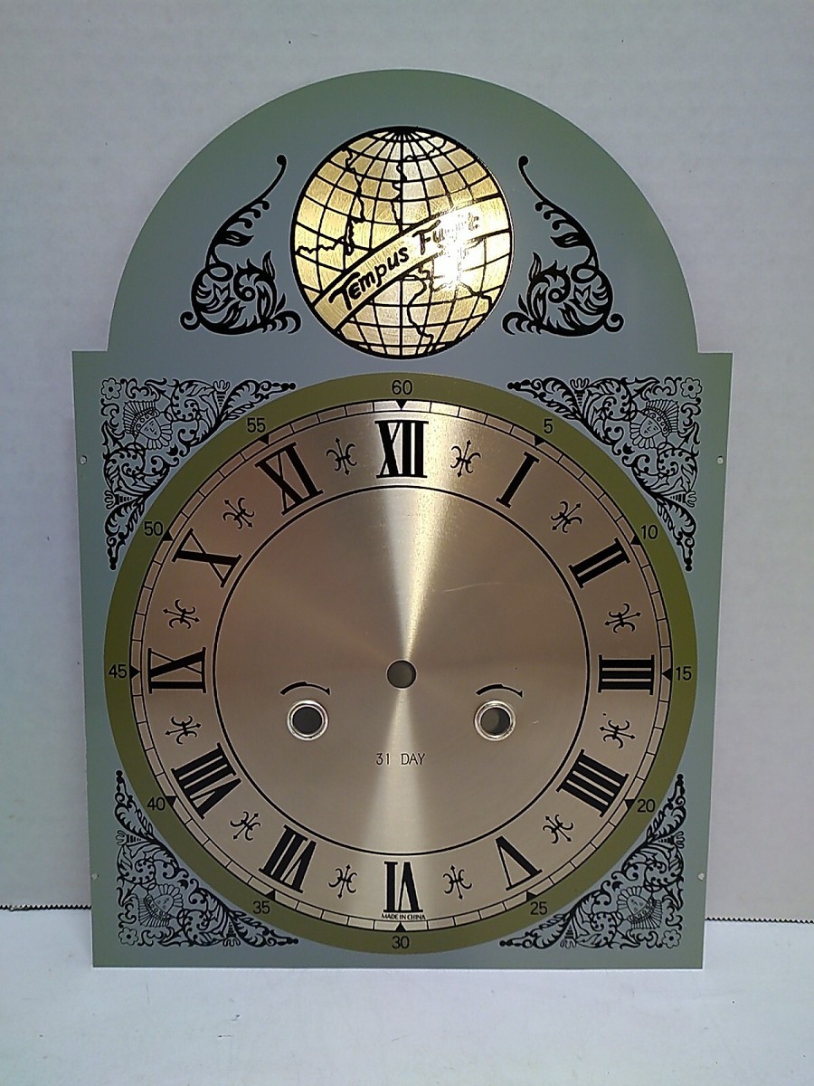 Tempus Fugit GRANDFATHER CLOCK MOVEMENT FACE PLATE Parts | eBay