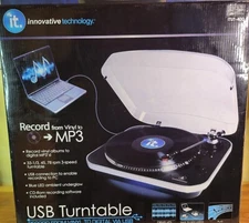 Innovative Technology ITUT400  Turntable Encode Vinyl to PC CD Laptop Memory Chp
