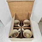 NOS FRANKOMA Plainsman Set of 4 C3 Cups Mugs Bamboo Style Handle