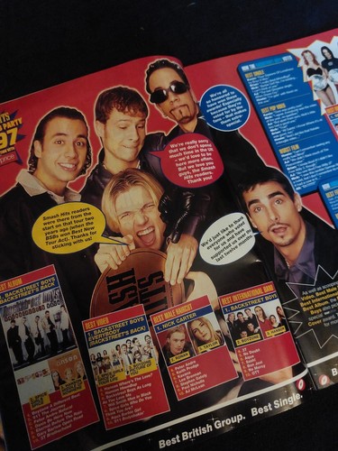 SMASH HITS Magazine 3-16 DECEMBER 1997 Spice Girls Backstreet + Free Gifts 367 - Imagen 7 de 13