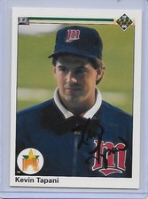 Baseball Card IP auto KEVIN TAPANI 1990 Upper Deck rookie Minnesota Twins