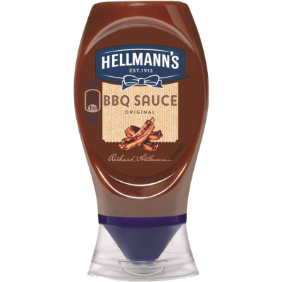 Hellmanns BBQ Sauce Original für Burger Steaks Spare Ribs und Co 250ml