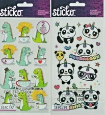 Sticko FUN themed stickers~Adorable! Several varieties to choose from! QuickShip