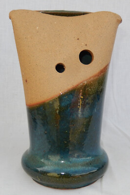 Vintage Japanese Modern Design Art Pottery Ikebana Flower Vase