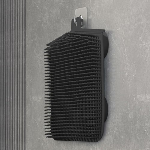 Shower Back Scrubber Wall Mounted, Hands-Free Shower Back and Foot Scrubber with