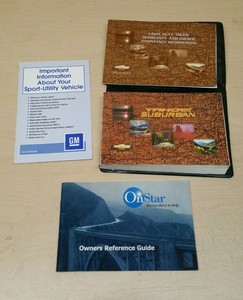 2000 Chevy Tahoe Suburban Ls Lt 4x4 4x2 Owners Manual Supplements Ebay