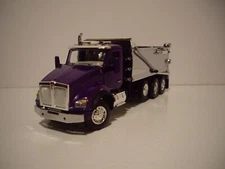 DCP FIRST GEAR 1/64 PURPLE AND CHROME KENWORTH T880 TRI-AXLE ROGUE DUMP TRUCK