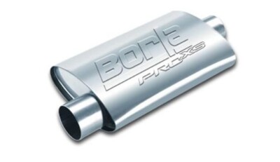 BORLA 40359 PRO XS UNIVERSAL MUFFLER 3'' CENTER INLET / 3'' OFFSET EXIT REVERSIBLE