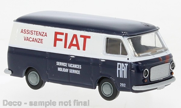 Brekina 34468 Fiat 238 Kastenwagen Fiat ''BeißZange Urlaub'' Skala H0 1:87-image