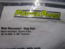 16-14 AWG Non-Insulated Butted Seam Male Disconnect QTY 100