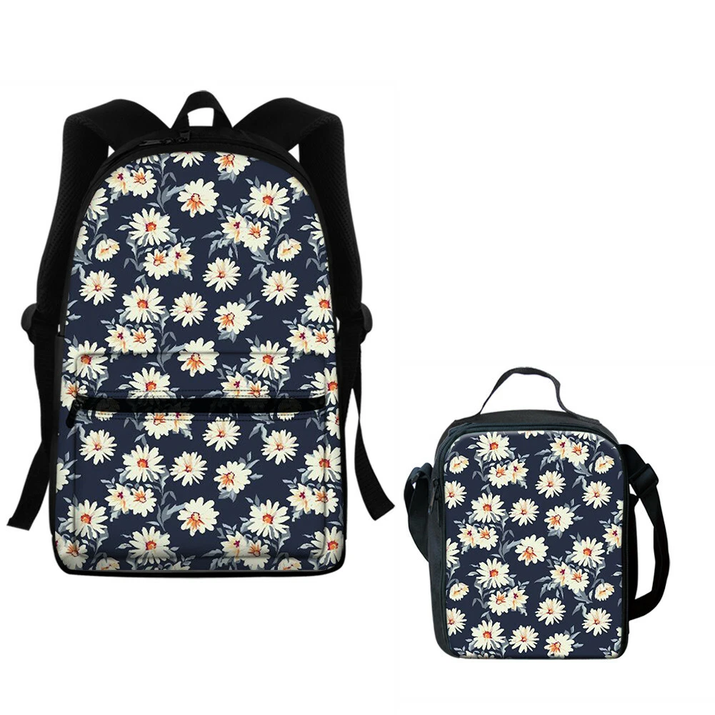 Kids School Backpacks with Lunch Box Girls School Backpack Teen Backpack  2pcs