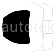 Precut Windows Tint For GMC Sierra 3500 Standard Cab 2015-2019 (Front Doors)
