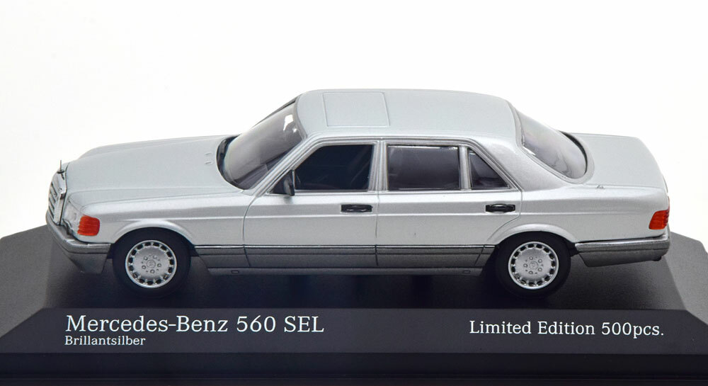 Mercedes-benz 560 SEL W126 Brilliant Silver 1 43 MINICHAMPS