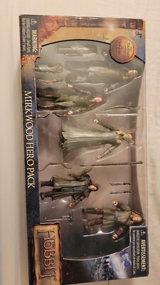 The Hobbit Mirkwood Hero 5 Pack Thranduil,Tauriel,Legolas And Dwarfs (New)