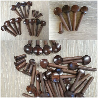 Violinwirbel Palisander fertig abgedreht/ Violin pegs rosewood fine pre-shaped