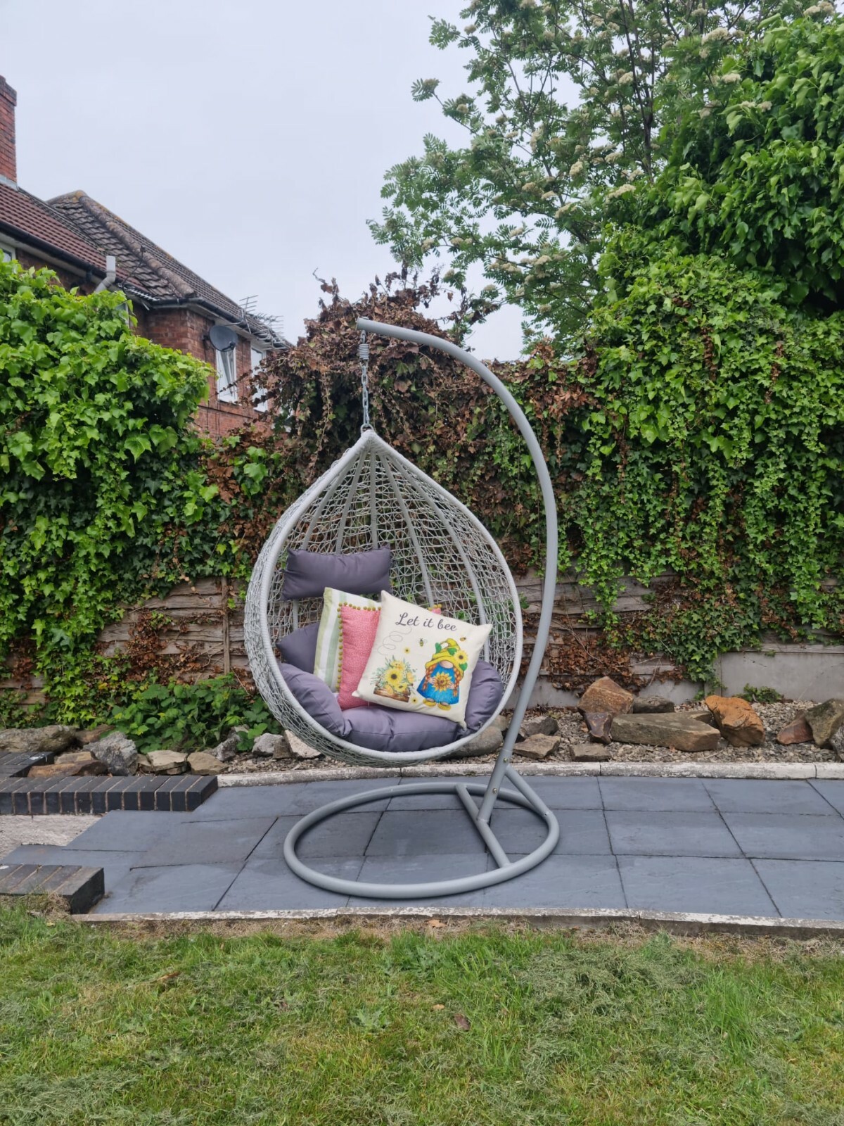 SALE!!!XL Luxury Rattan swing hanging egg chair eBay