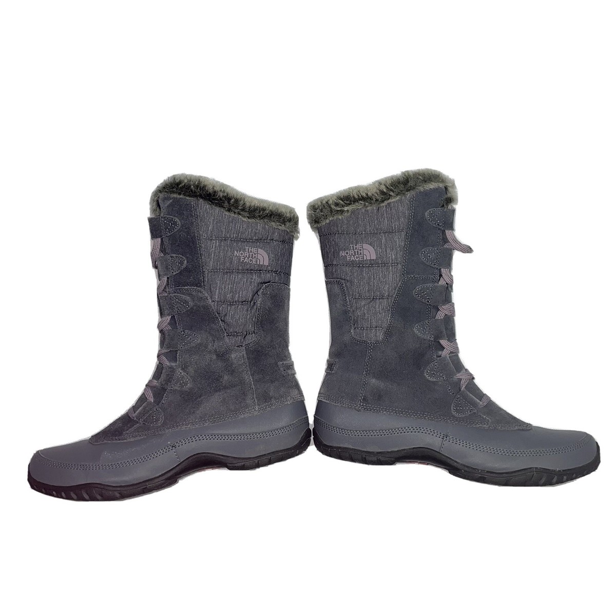 The North Face Womens Primaloft Boots Snow Rain Fur 