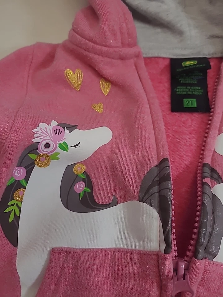 Sudadera con capucha y cremallera John Deere 2T Foto 4 de 4