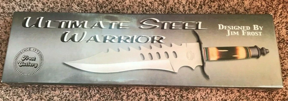 Frost Cutlery Ultimate Steel Warrior 17 inch Bowie Bone Handle 17-952SC - Image 2 of 4