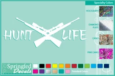 HUNT LIFE cut vinyl decal #1 car truck window Hunting Life stickers