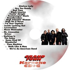 CUSTOM KARAOKE GRAND FUNK RAILROAD CD G 19 SONG cdg LOCOMOTION AMERICAN BAND 