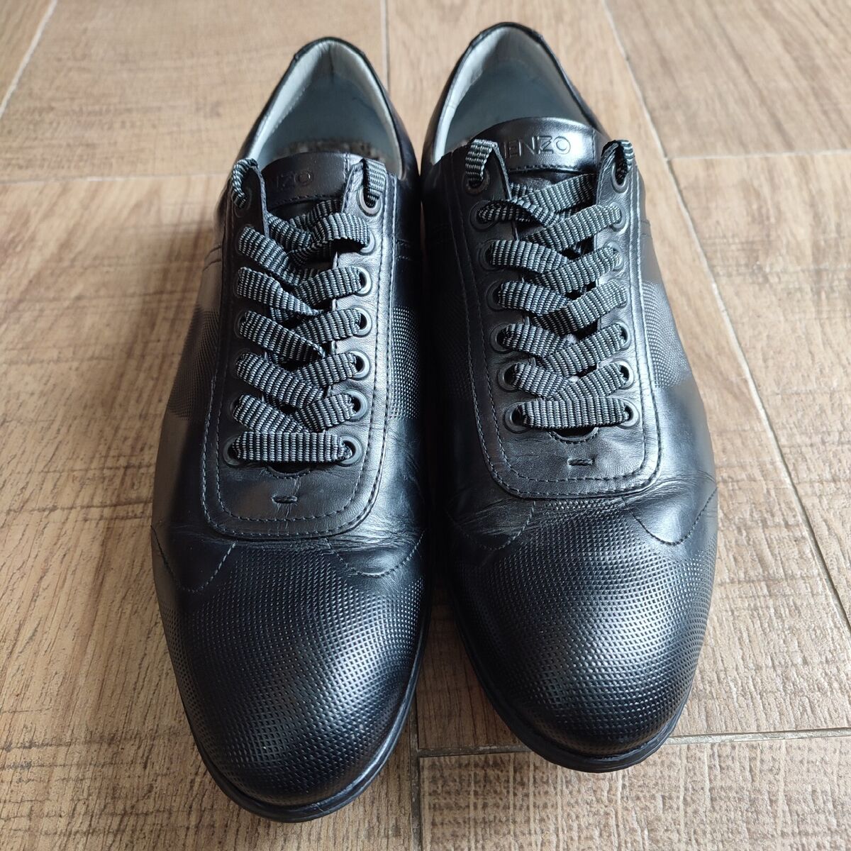 KENZO Paris Men's Black Oxfords Sz 8.5 EU 41 Leather Dress KENZO Paris Men's Black Oxfords Sz 8.5 EU 41 Leather Dress