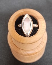 vintage sterling silver abalone ring