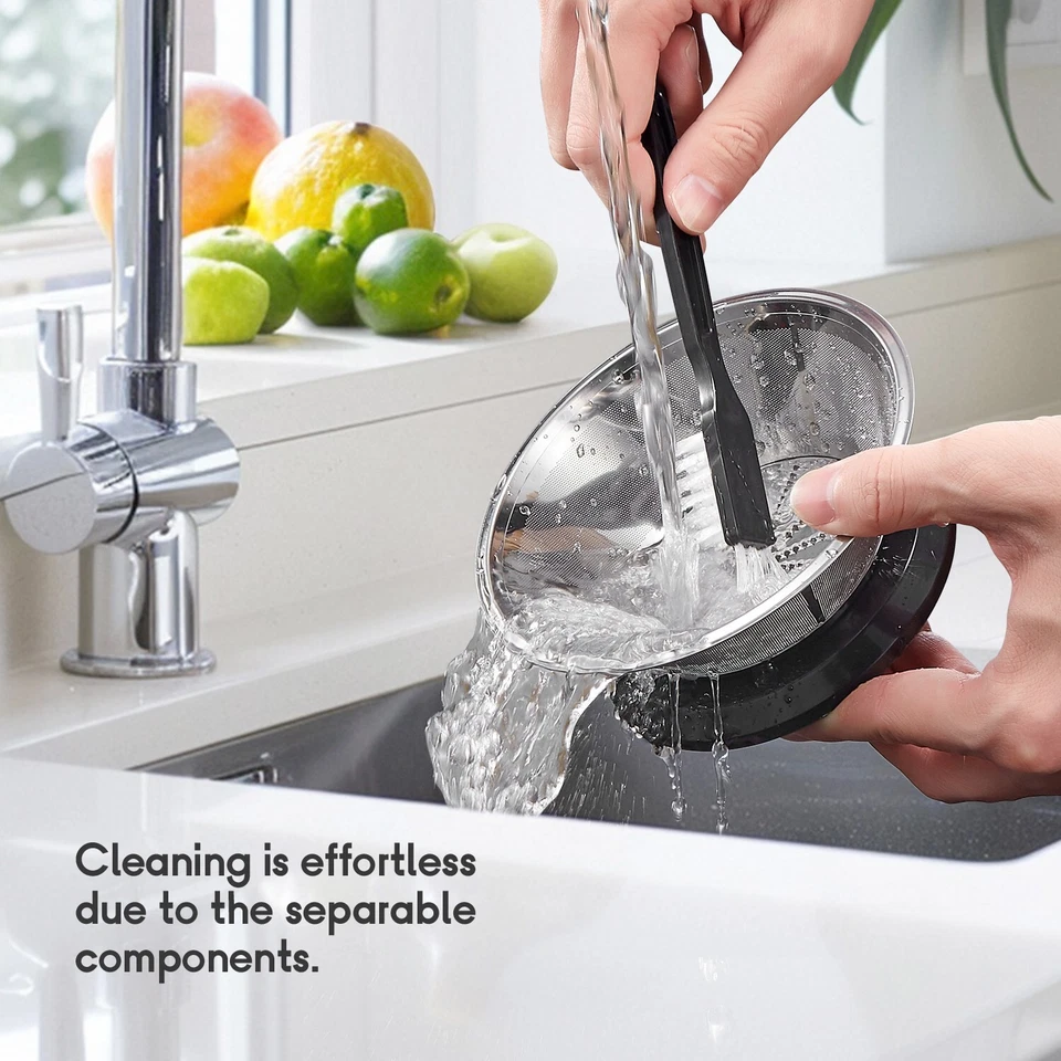 Exprimidor centrífugo 800 W, conducto de alimentación de 3", acero inoxidable, sin BPA, fácil de limpiar Foto 4 de 4