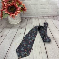 Arius silk tie made in USA industrial geometrical print preppy professional