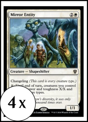 MTG - 4 x Mirror Entity - Playset of 4 - Karlov Manor Commander