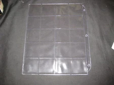 20 20 Slot Plastic Pages for Merit Badges, Patrol Medallions, or Coins