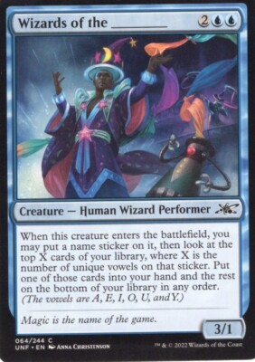 3X WIZARDS OF THE ____ 064/244 UNFINITY MTG MAGIC NM X3 ...