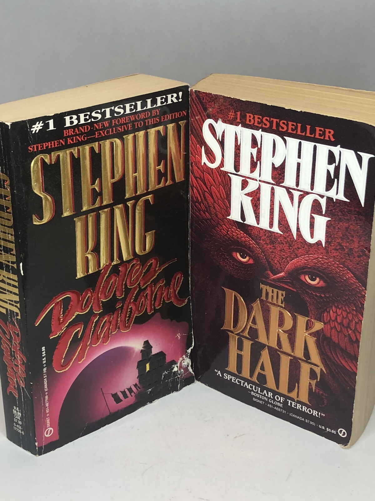 The Dark Half Dolores Claiborne Stephen King Paperback Horror Novel Movie