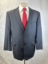 Jos A Bank Men's Dark Gray 100 Wool Blazer 44R 495 Two Button