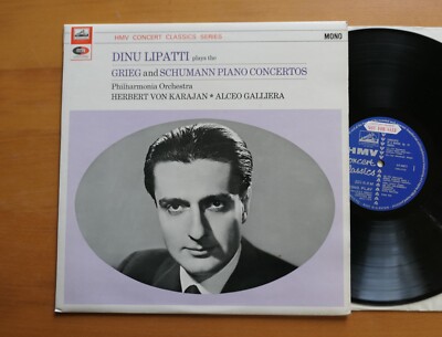 XLP 30072 Dinu Lipatti Grieg & Schumann Piano Concerto HMV Factory Sample NM