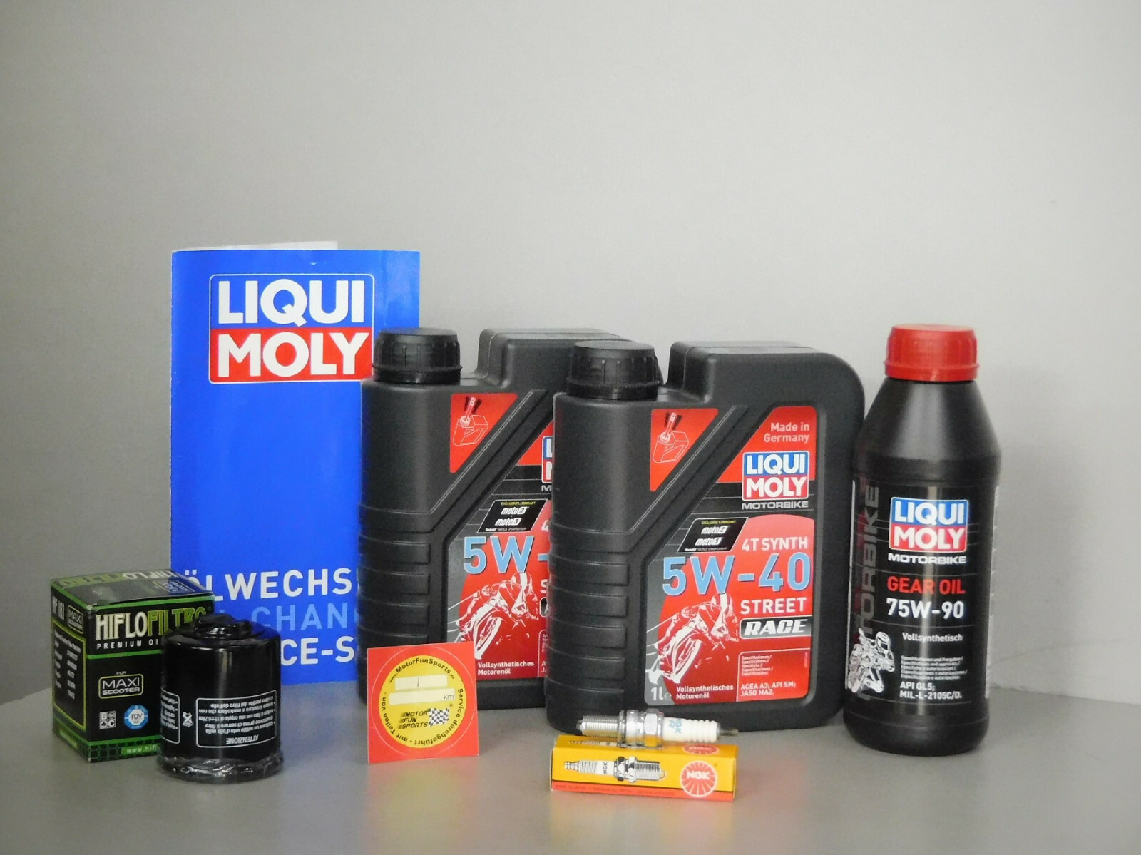 Maintenance Set Aprilia Atlantic 200 - Service Inspection Spark Plug Oil Filter