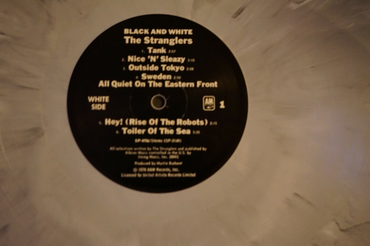 The Stranglers Black And White Marbled Rare Lp Record Vg+/Nm 1979