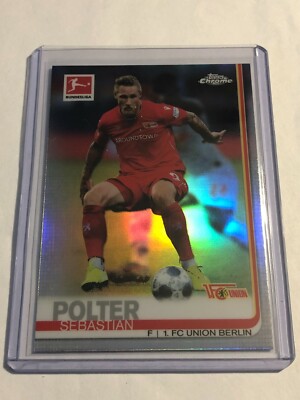 2019-20 Topps Chrome Bundesliga Refractor Sebastian Polter #17 FC Union Berlin
