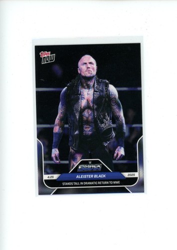Aleister Black - 2025 WWE Topps NOW® - Card 50 - PR: 675