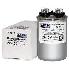 Round Run Capacitor 30uF 370 VAC Motor Run Capacitor by #12717 HVAC