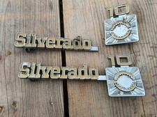 1973-80 Chevrolet Silverado 10 Squarebody Fender Emblem Chevy Trucks Vintage Oem