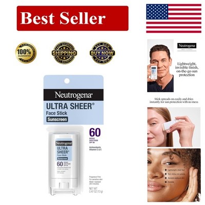 Dermatologist Recommended Sunscreen Stick SPF 60 - 80 Min Water Resistance