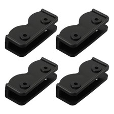 4pcs Tent Replacement Connector Spare Support rectangular Bracket Black Plastic