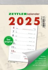 Zettler - Wochenabreißkalender 2025, 10,5x14,6cm, A... | Buch | Zustand sehr gut