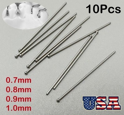 10*Dental Ball Retainer Orthodontic Clasp Anchor Ball Clasps Wire Position Hold