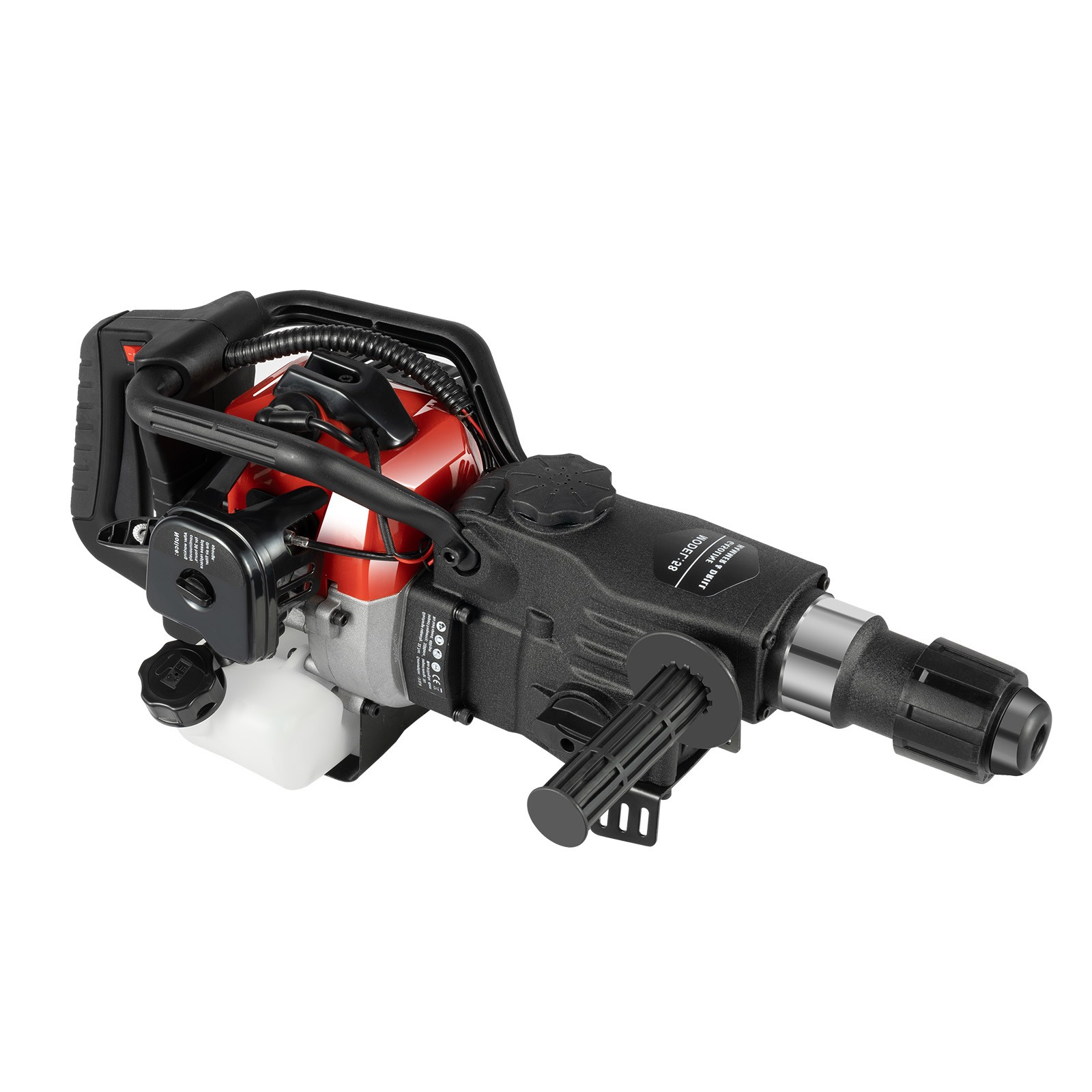 32.6CC 2-Stroke Gas Powered Concrete Breaker Punch Drill Demolition Jack Hammer