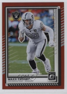2025 Panini Donruss Optic Red Prizm 79/149 Maxx Crosby #183 6m7