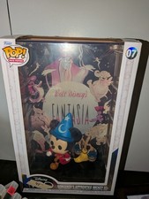 Funko Pop Movie Poster with Case Disney  Sorcerer's Apprentice Mickey  Broom #07