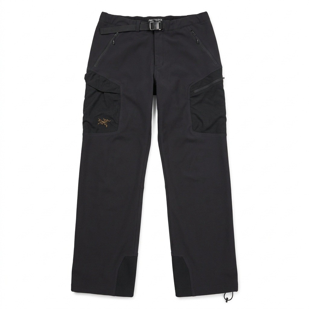 Men's Arc'teryx Gamma AR Softshell Hiking Pants Black Gorpcore FLAW