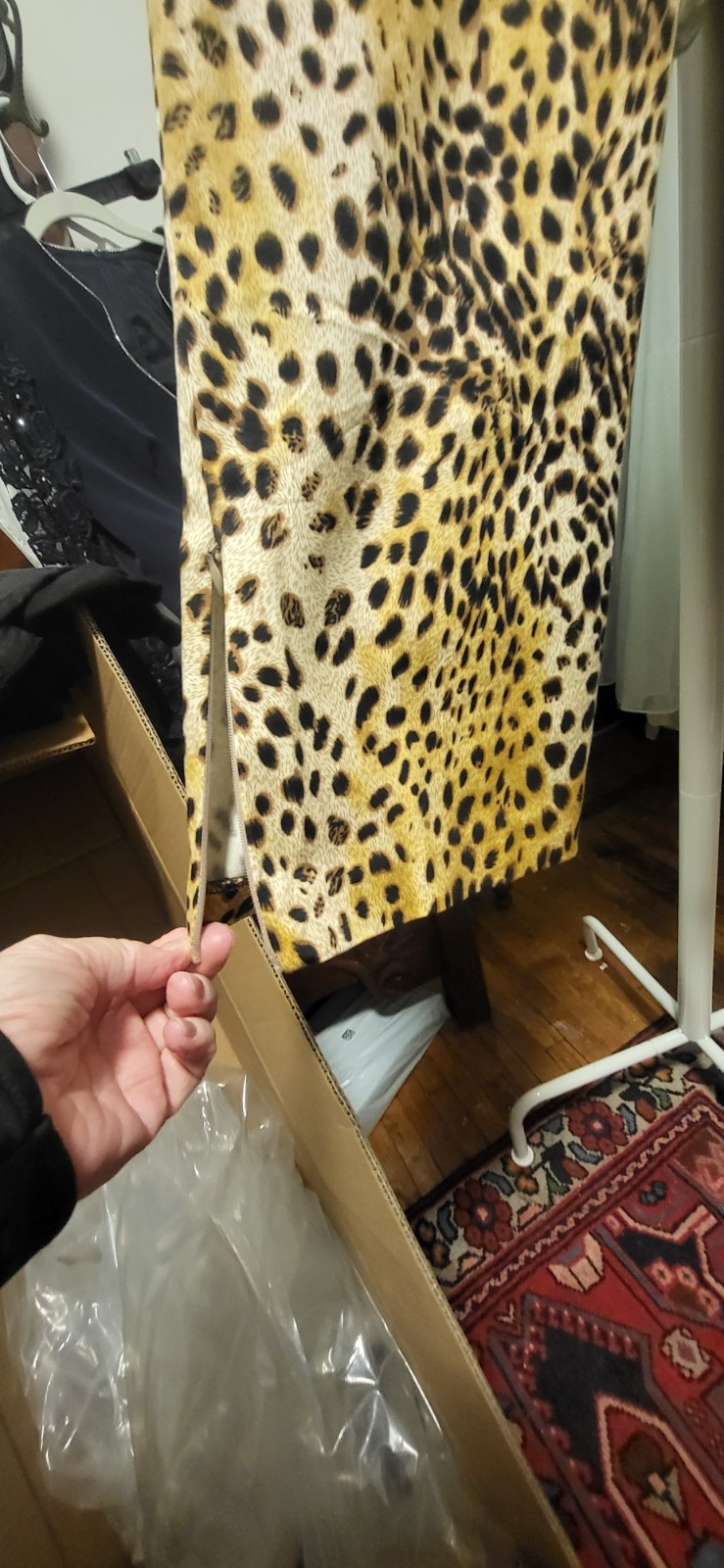 Cache Sexy Leopard Print Cotton Cropped Pants 8 image 3